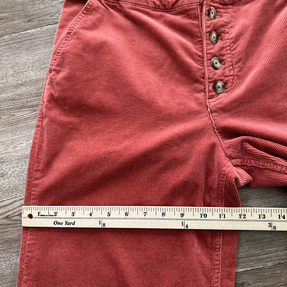 Pilcro High‎ Rise Corduroy Wide Leg Jeans Womens 30 Button Fly Full Length - Picture 10 of 15